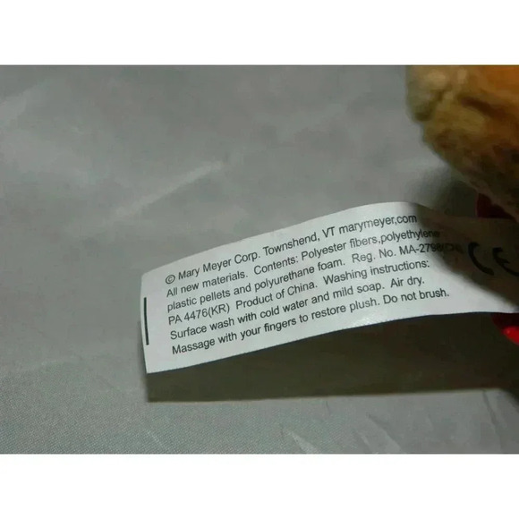 MARY MEYER Claws for Paws Teddy Bear with Lobster Hat, Hands + Raincoat - Picture 5 of 5